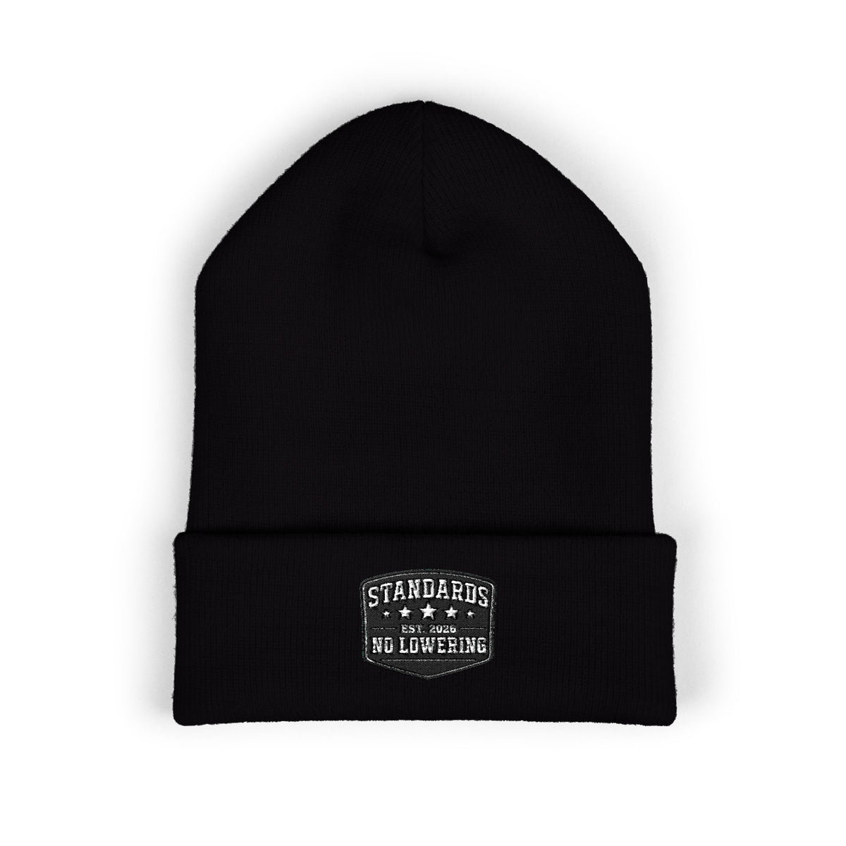 Standards "No Lowering" Embroidered Cuffed Beanie