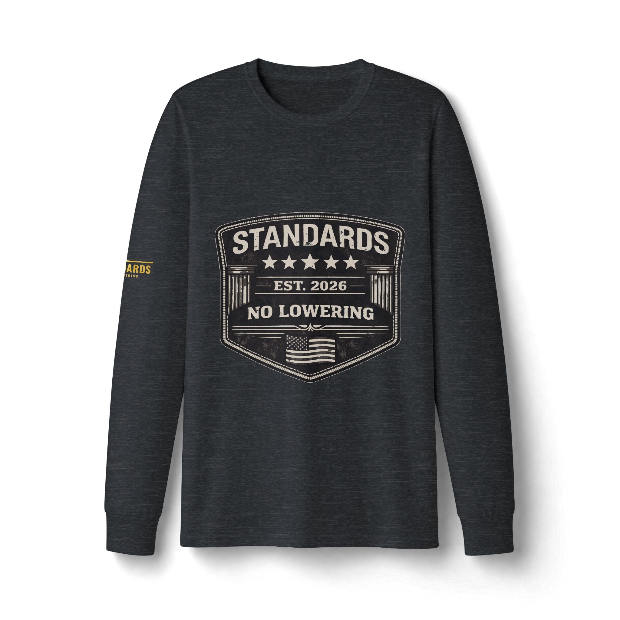 Standards "No Lowering" Badge Long Sleeve Tee