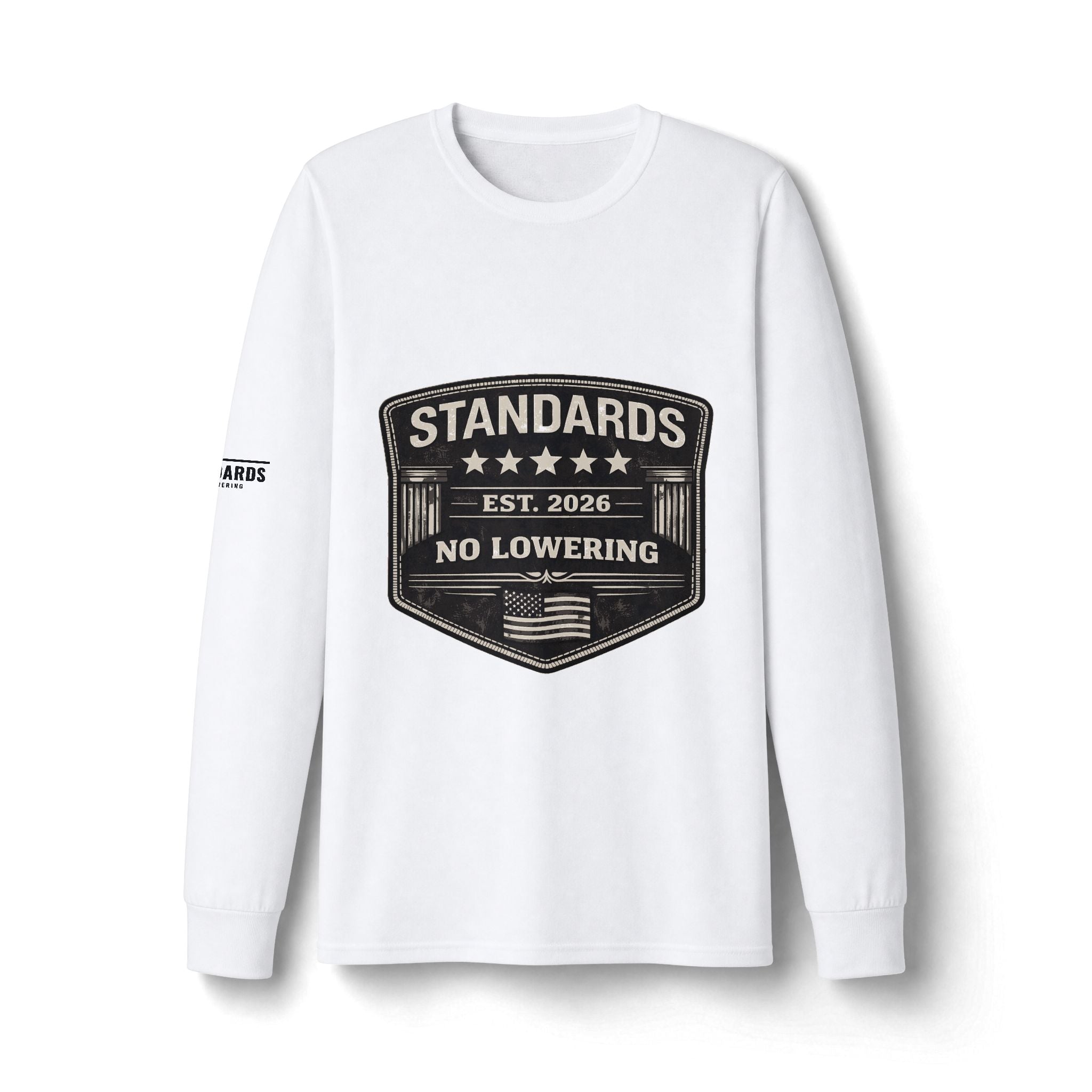 Standards "No Lowering" Badge Long Sleeve Tee