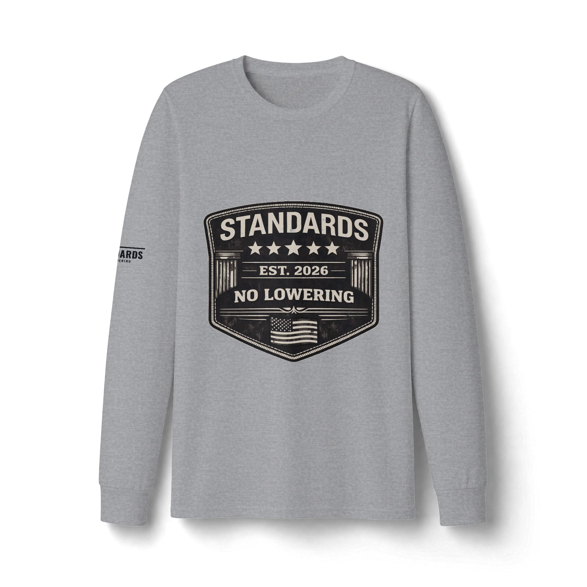 Standards "No Lowering" Badge Long Sleeve Tee