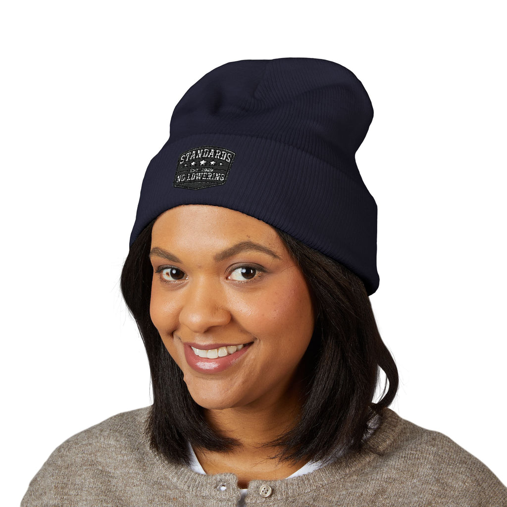 Standards "No Lowering" Embroidered Cuffed Beanie