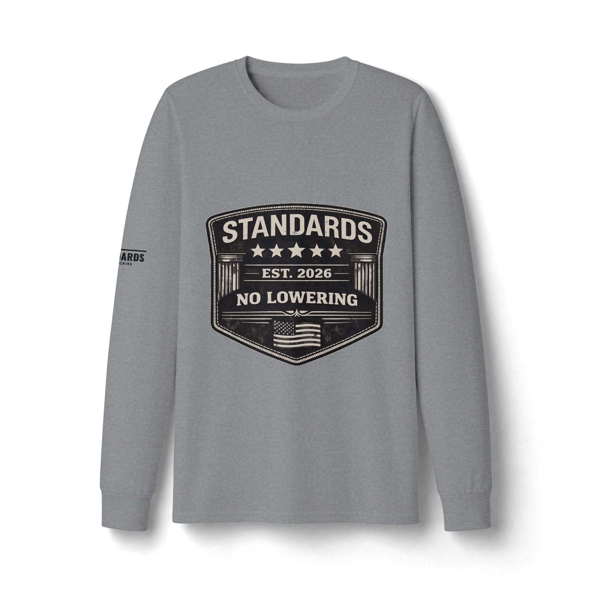 Standards "No Lowering" Badge Long Sleeve Tee