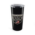 Standards "No Lowering" 20oz Insulated Tumbler — Black