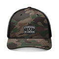 Camouflage Trucker Hat — Embroidered "Standards No Lowering" Patch