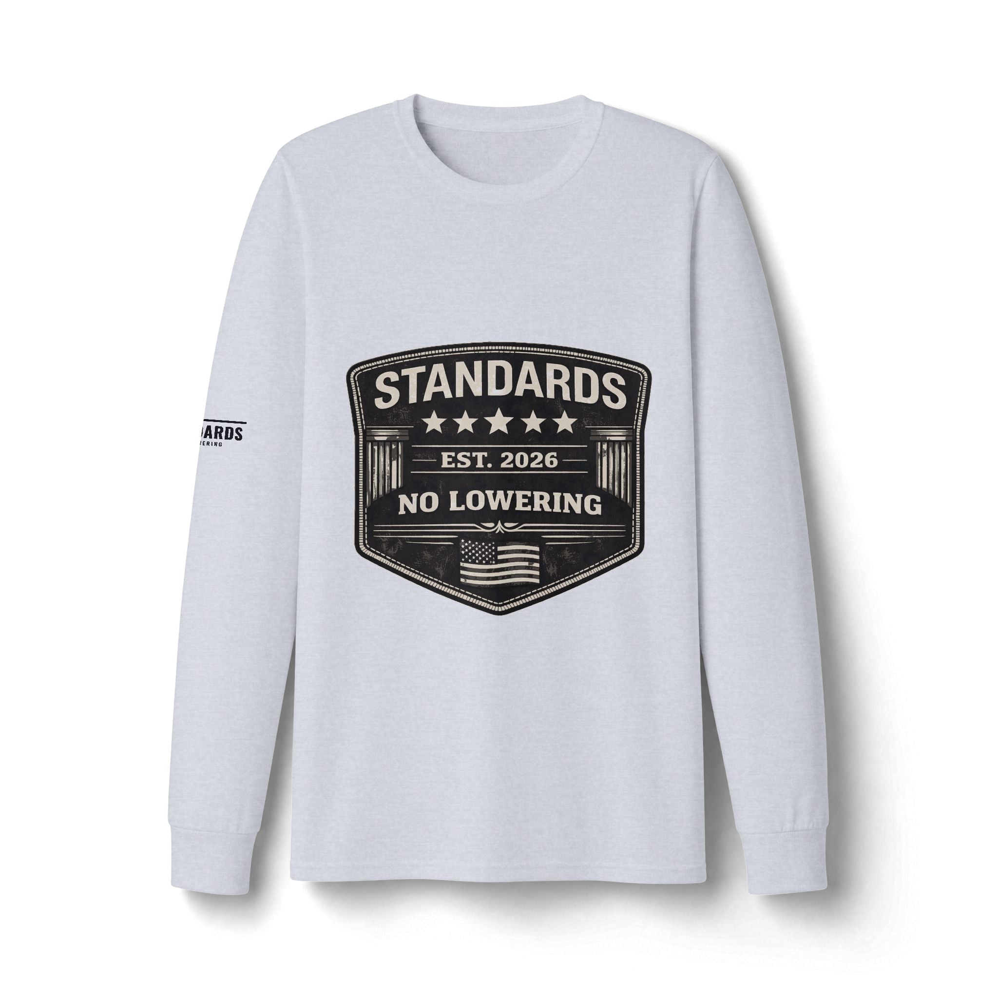 Standards "No Lowering" Badge Long Sleeve Tee