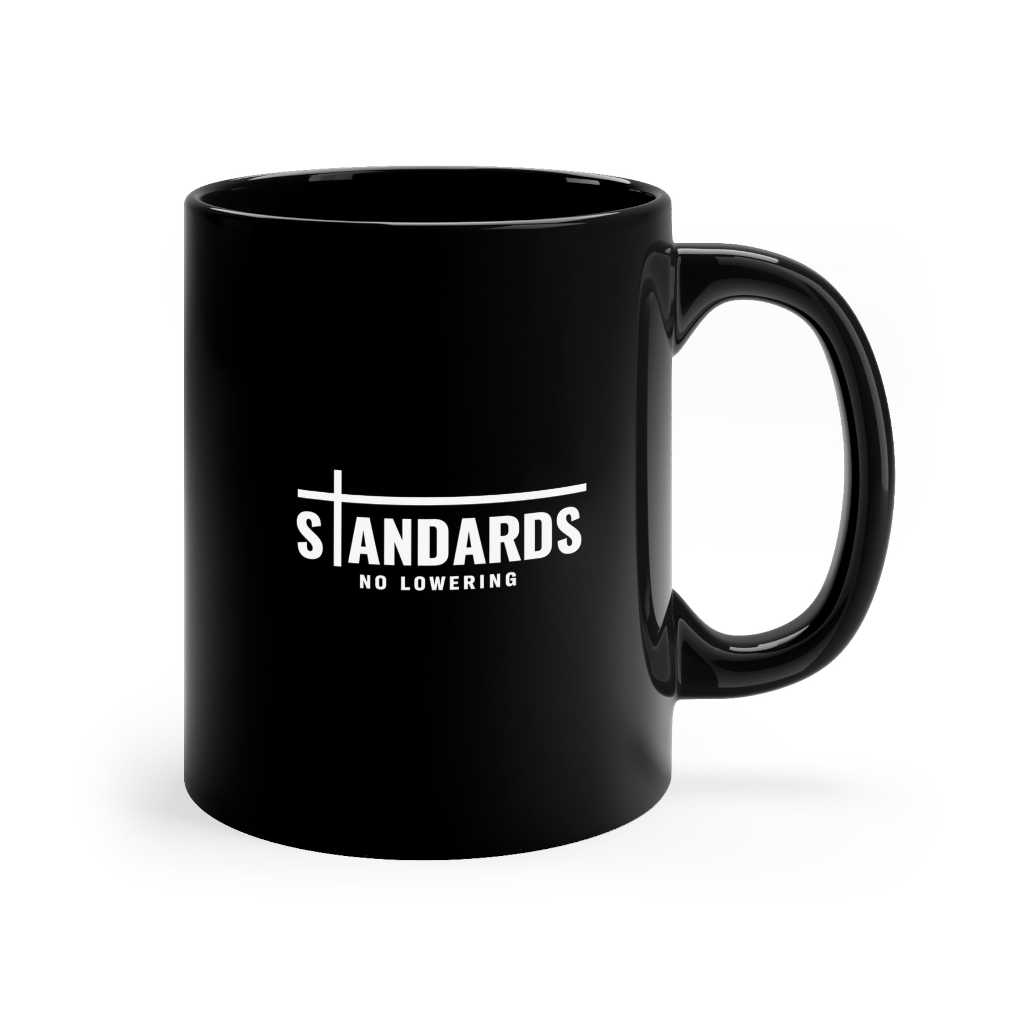 Standards Est. 2026 Coffee Mug — "No Lowering" Black 11oz