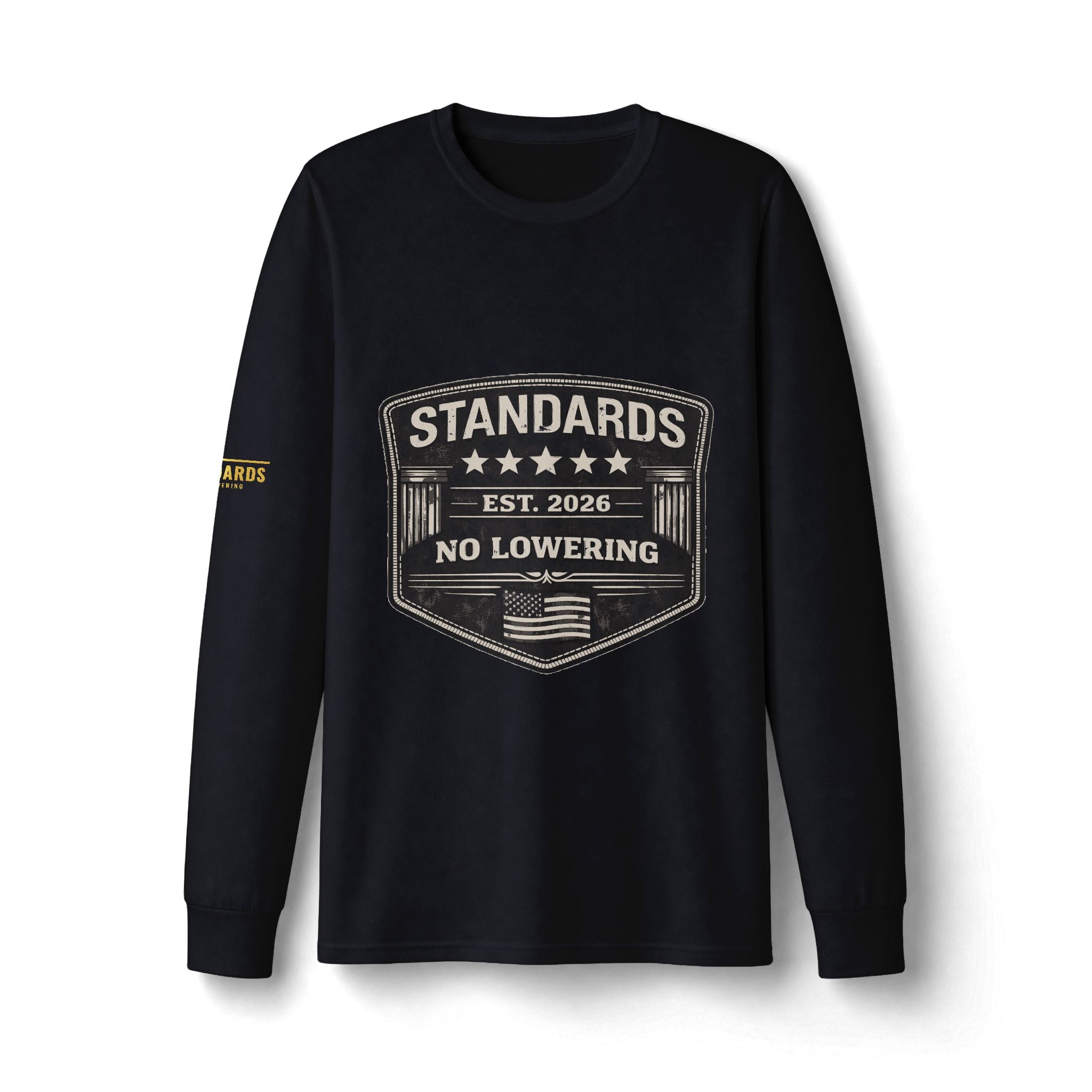 Standards "No Lowering" Badge Long Sleeve Tee