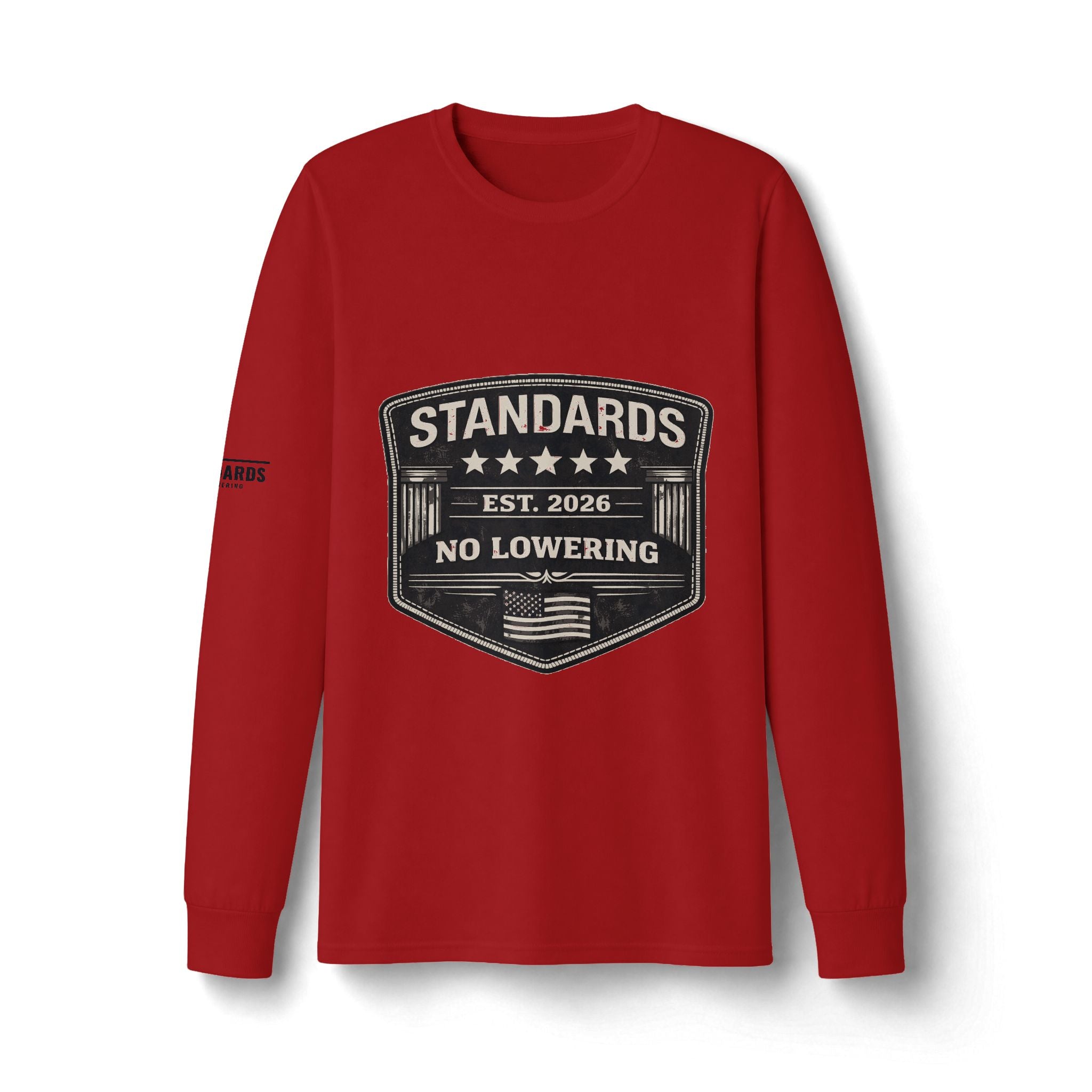 Standards "No Lowering" Badge Long Sleeve Tee