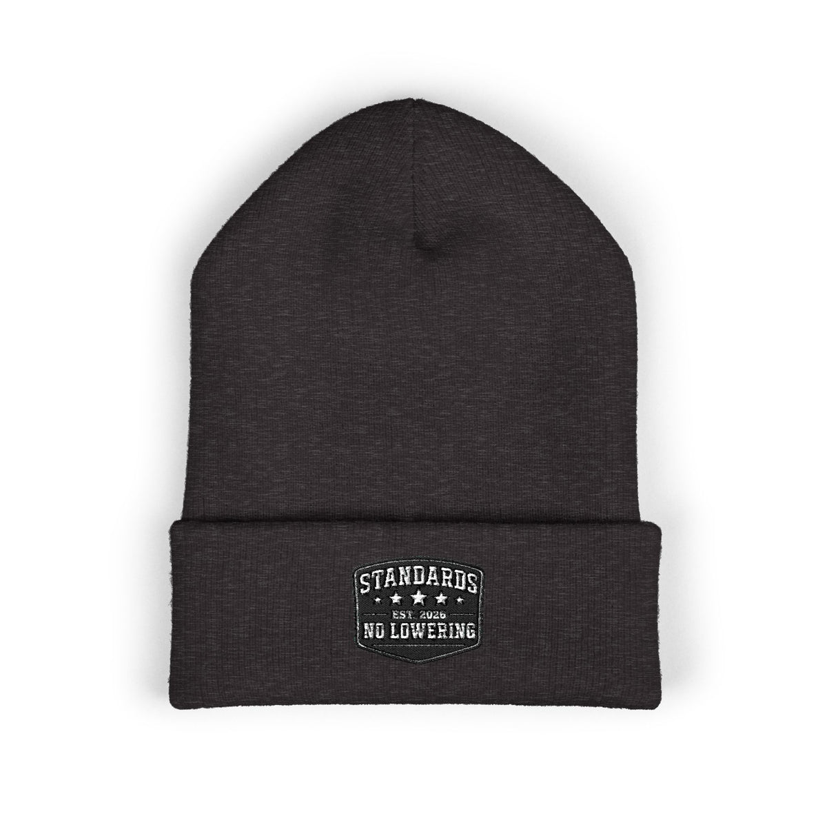 Standards "No Lowering" Embroidered Cuffed Beanie