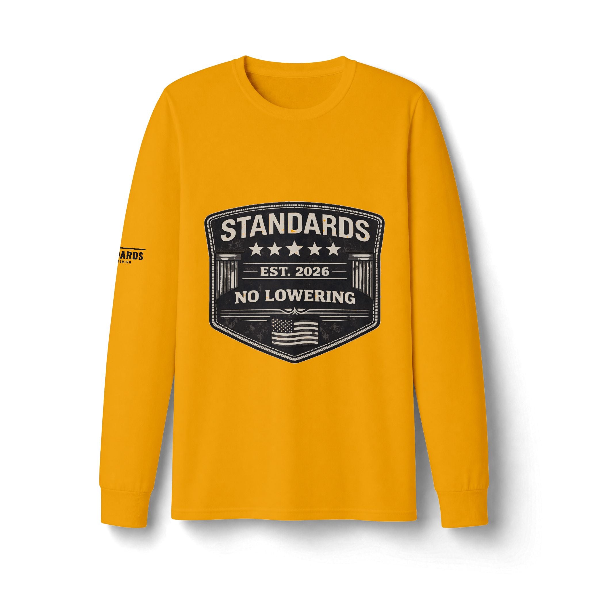 Standards "No Lowering" Badge Long Sleeve Tee