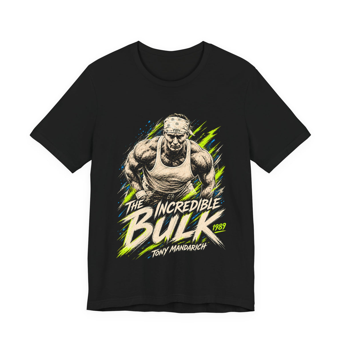 The Incredible Bulk — Neon Charcoal Tee | Tony Mandarich