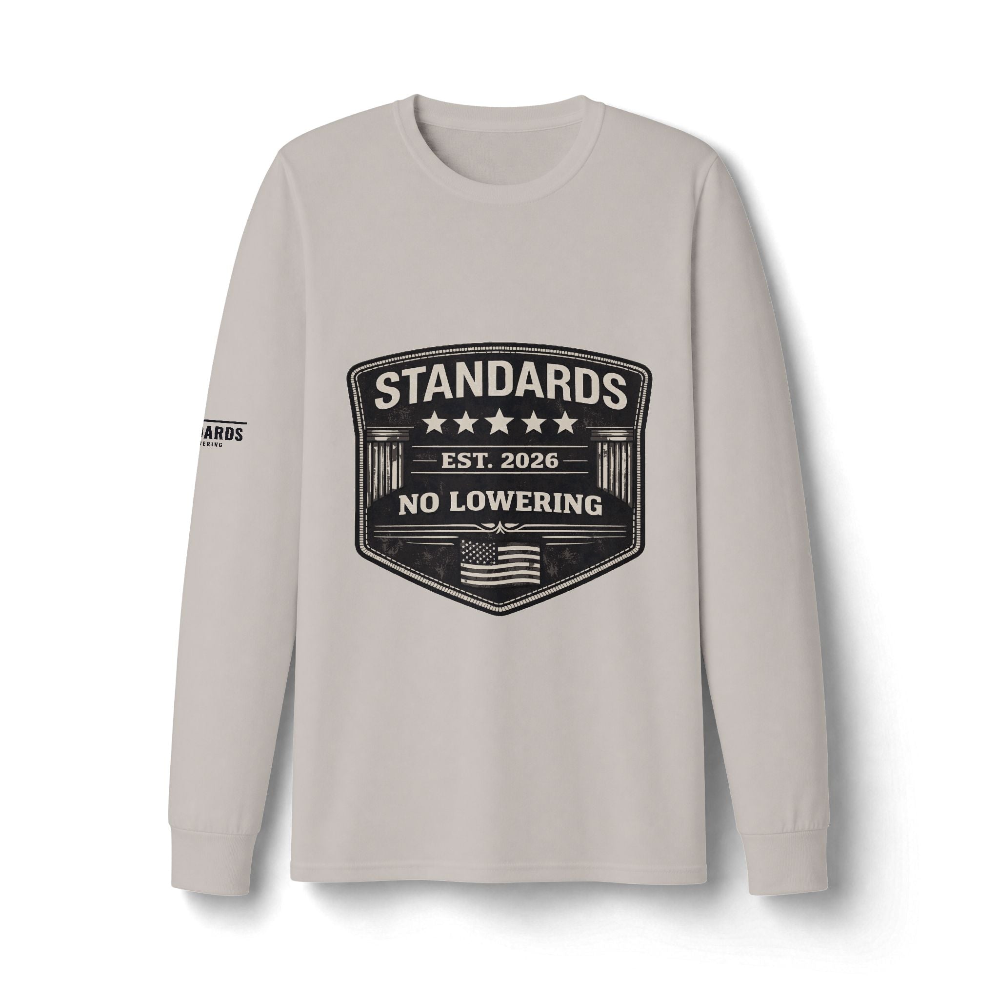 Standards "No Lowering" Badge Long Sleeve Tee