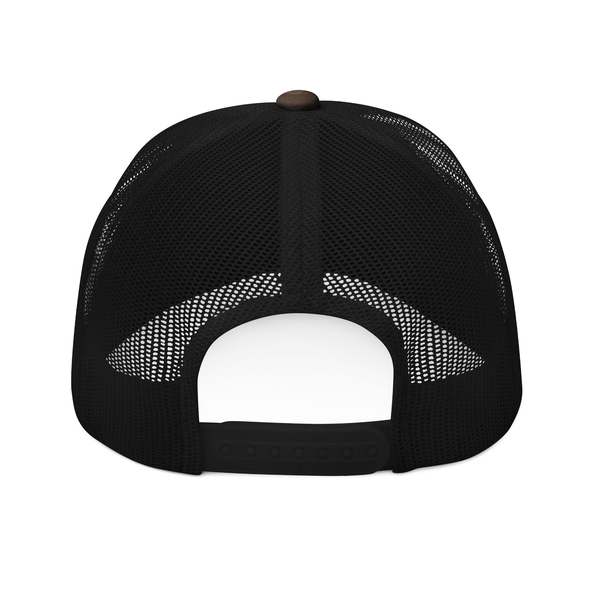 Camouflage Trucker Hat — Embroidered "Standards No Lowering" Patch