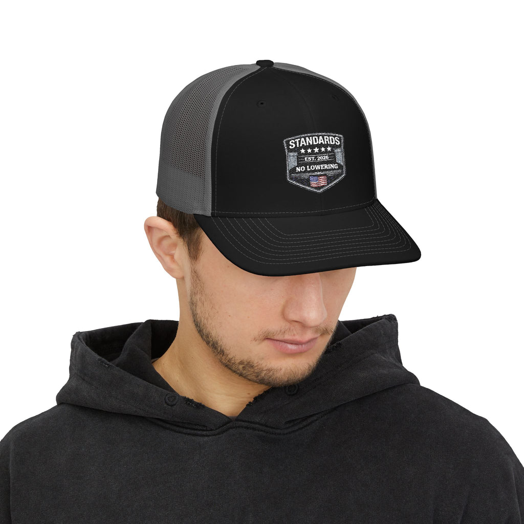 Snapback Trucker Cap - "STANDARDS - No Lowering"