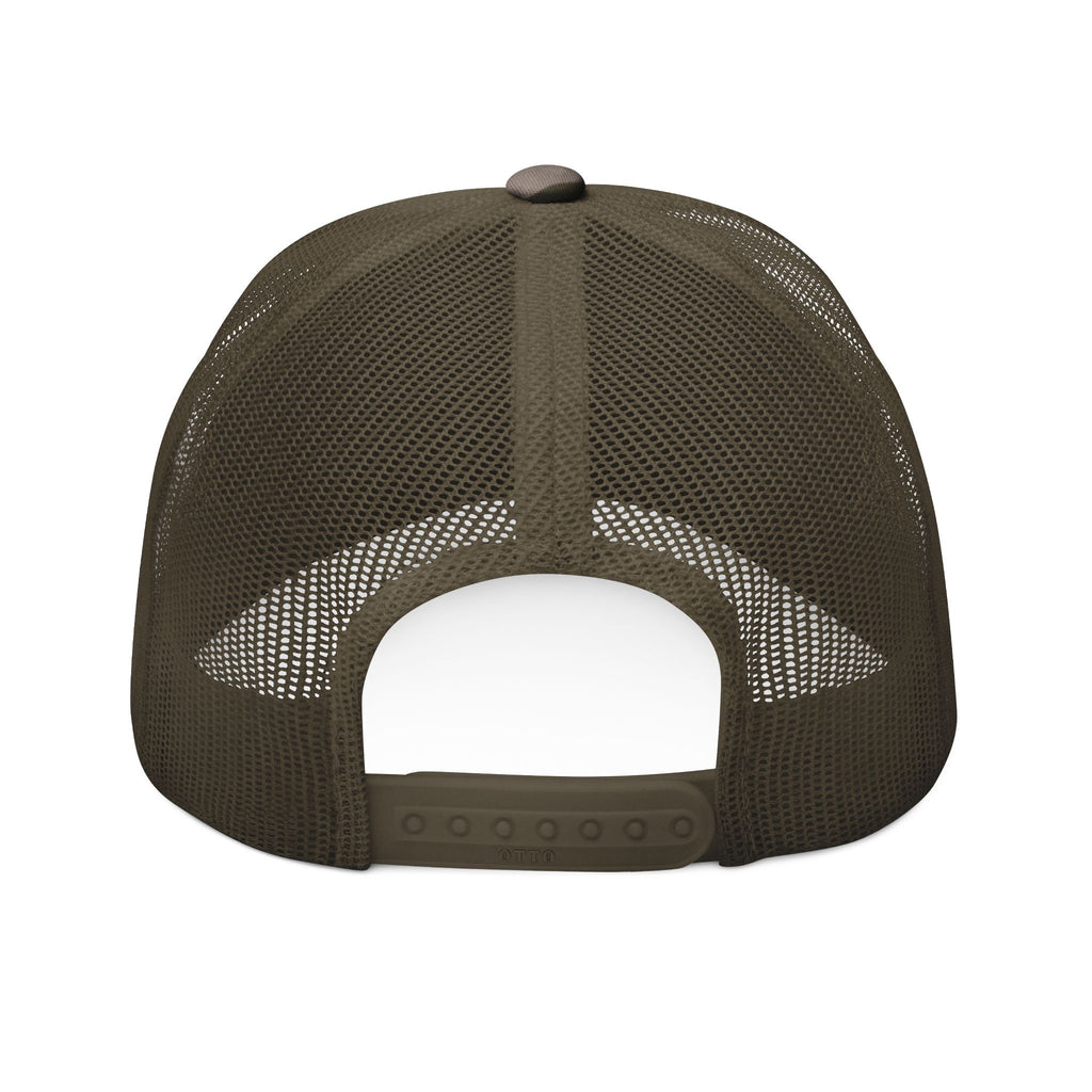 Camouflage Trucker Hat — Embroidered "Standards No Lowering" Patch