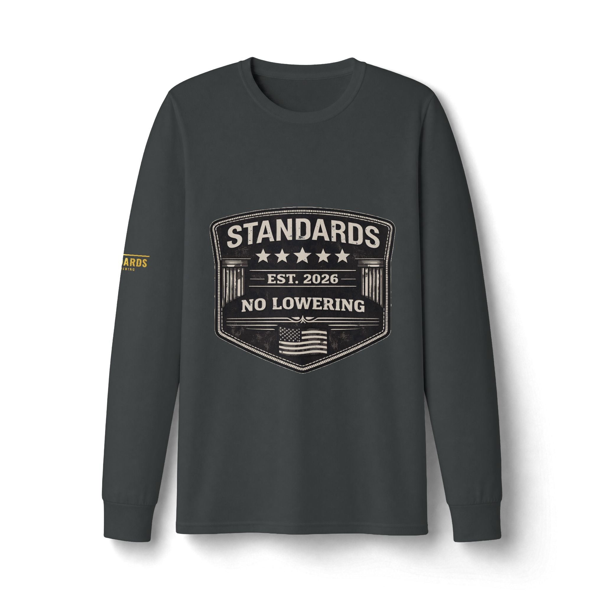Standards "No Lowering" Badge Long Sleeve Tee